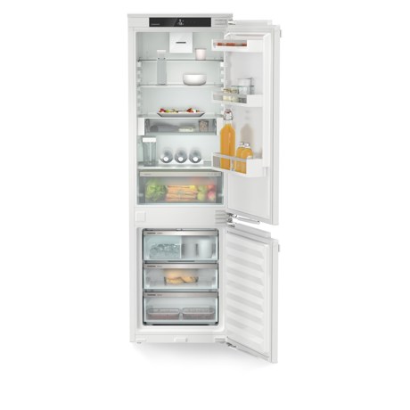 Combina frigorifica incorporabila Liebherr ICNd 5133 Plus, EasyFresh si NoFrost, 56 cm, 254 l, DuoCooling, IceMaker cu rezervor de apa, VarioSpace, SuperCool, Clasa D